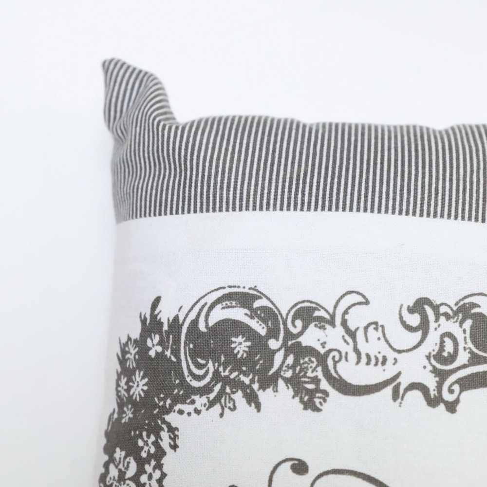 Paris Cushion pillow vintage retro print home decor cottagecore provance accent - Picture 4 of 5
